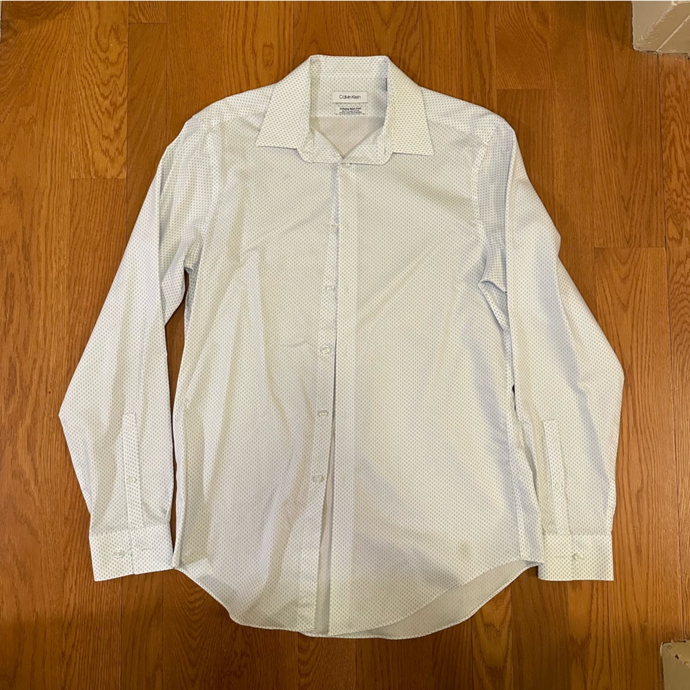 Calvin Klein Men's White Dress Shirt